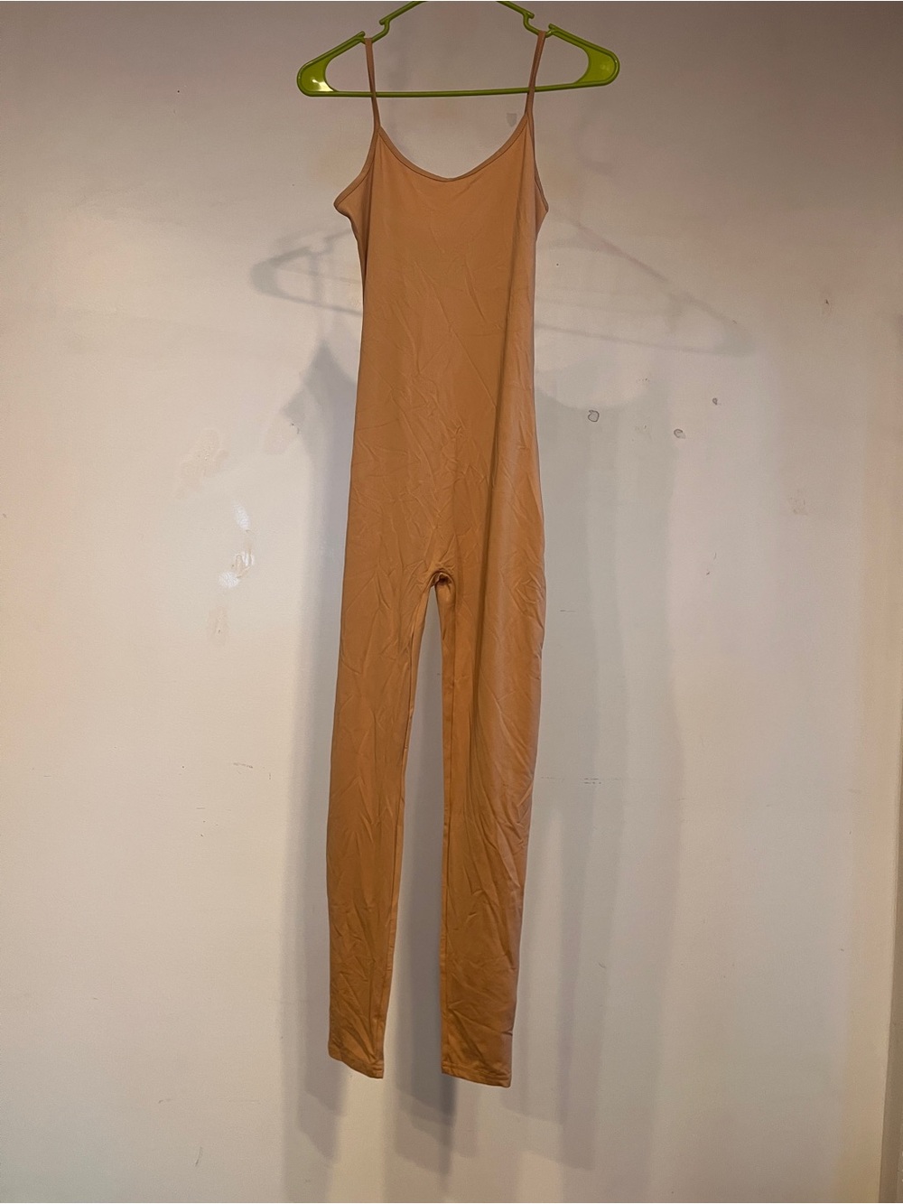Daisy Nude Beige Spaghetti Strap Jumpsuit